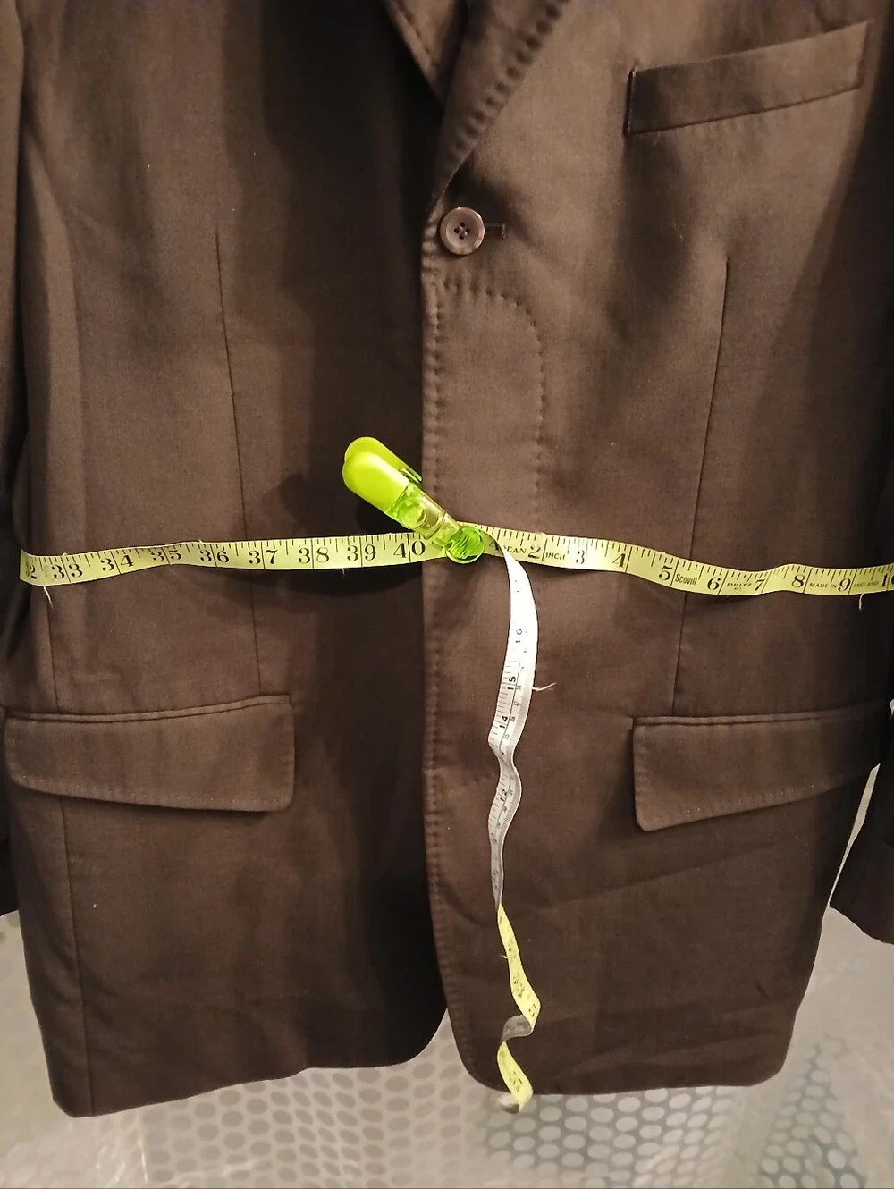 Steve Harvey Tv Collection Men's 42L Brown Single-Breasted Suit Jacket. FF#474